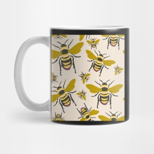 Vintage Honey Bees repeat pattern Mug